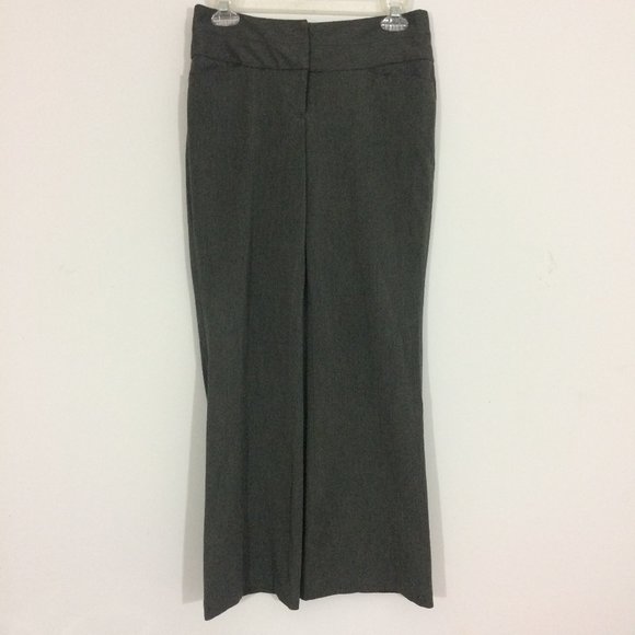Express Pants - Express Womens 0 Editor Gray Flare Dress Pants